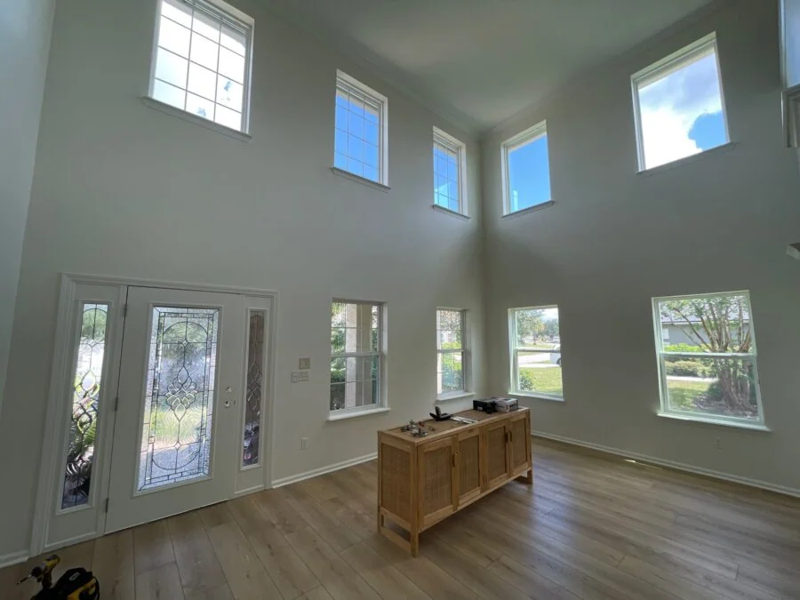 After image of interior walls