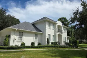 Home with white exterior